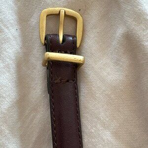 Madewell dark brown leather belt